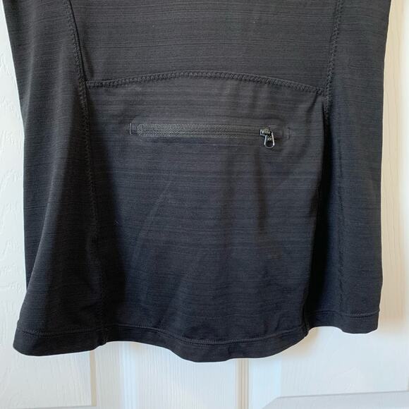 Athleta Black Pacifica Wrap Front Zip Top XS - Picture 3 of 9